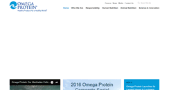 Desktop Screenshot of omegaprotein.com