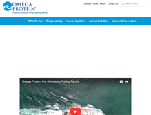 Tablet Screenshot of omegaprotein.com